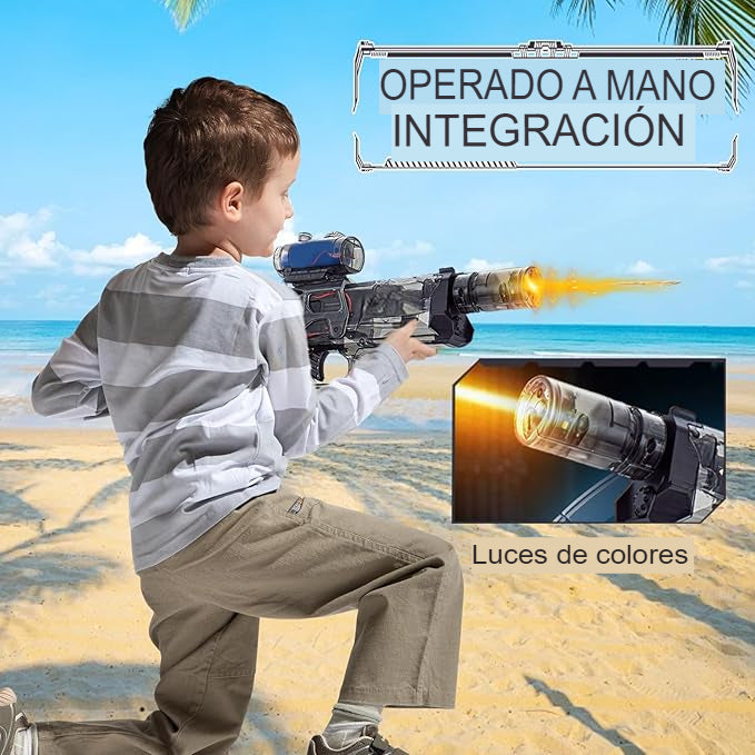 AQUABLASTER: PISTOLA DE AGUA ELÉCTRICA💦⚡️🔫