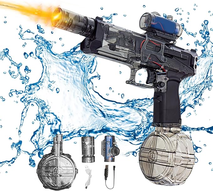 AQUABLASTER: PISTOLA DE AGUA ELÉCTRICA💦⚡️🔫