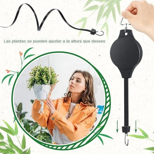 PLANTPULLEY: JUEGO DE POLEAS PARA PLANTAS🌼🌿 X 3 UNID